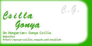 csilla gonya business card